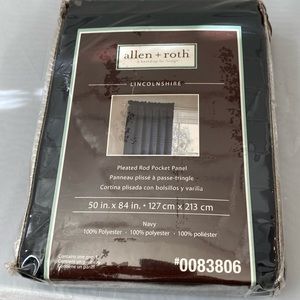 Allen and Roth navy pocket panel